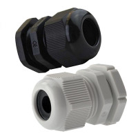 M12 IP68 3-6mm Compression Cable Gland with Locknut