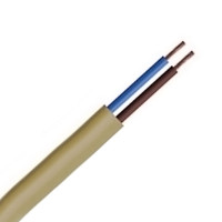 0.5mm 2 Core PVC Flex Cable Gold Flat 2192Y
