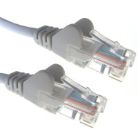 Grey RJ45 Cat5e High Quality 24AWG Stranded Snagless UTP Ethernet Network LAN Patch Cable
