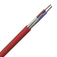 Red 1.5mm 16A 2 Core & Earth Brown Blue Enhanced Fire Resistant LSF BASEC Approved Power Cable