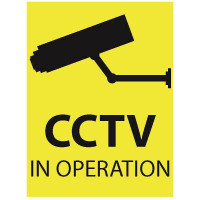 100mm X 75mm Security Camera CCTV Warning Caution Sticker