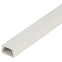 16mm X 16mm Screw Fit PVC Plastic Electrical Mini Trunking Cable Tidy