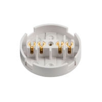 5A 4 Terminal Plastic PVC Electrical Connection Junction Box
