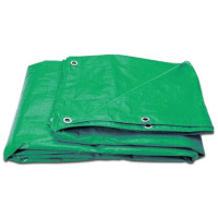 10Ft x 8Ft Heavy Duty Green Weatherproof Tarpaulin