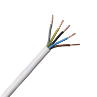 0.5mm 5 Core Heat Resistant Flex Cable White 2095Y