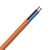 0.75mm 2 Core Hi-Vis Flex Cable Orange Round 3182Y