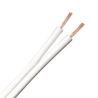 13 Strand 2 Core Figure of 8 White Speaker Cable