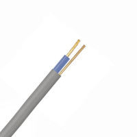 Grey 1.5mm 16A Blue Single Core & Earth 6241Y Flat PVC/PVC Harmonised Lighting Power Cable