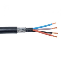 1.5mm 4 Core 23A Brown Black Grey Blue 6944X Steel Wire Armoured SWA Outdoor Mains Power Cable