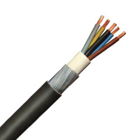 1.5mm 5 Core 23A Brown Black Grey Blue Green Yellow 6945X Steel Wire Armoured SWA Outdoor Mains Power Cable