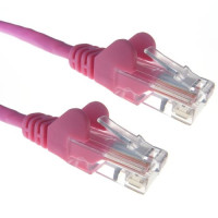 Pink RJ45 Cat5e High Quality 24AWG Stranded Snagless UTP Ethernet Network LAN Patch Cable
