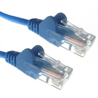 Blue RJ45 Cat5e High Quality 24AWG Stranded Snagless UTP Ethernet Network LAN Patch Cable