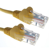 Yellow RJ45 Cat5e High Quality 24AWG Stranded Snagless UTP Ethernet Network LAN Patch Cable