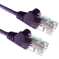 Purple RJ45 Cat5e High Quality 24AWG Stranded Snagless UTP Ethernet Network LAN Patch Cable