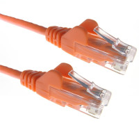 Orange RJ45 Cat5e High Quality 24AWG Stranded Snagless UTP Ethernet Network LAN Patch Cable